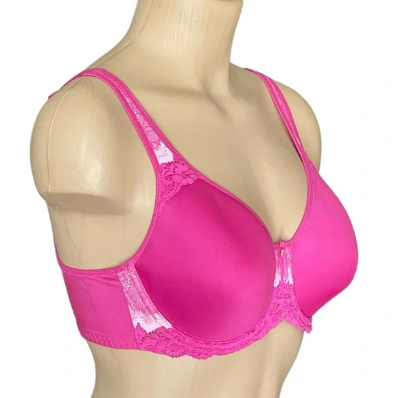 WACOAL Basic Benefits Spacer T-Shirt Bra Underwire Style #853290 Rose Violet 34D